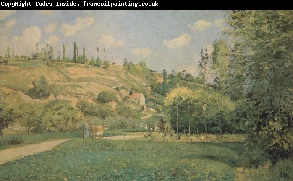 Camille Pissarro A Cowherd at Pontoise